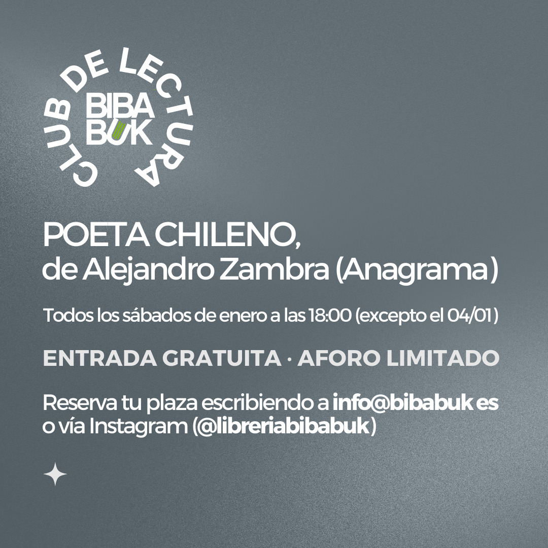 Club de la Lectura – Poeta Chileno – Librería Bibabuk