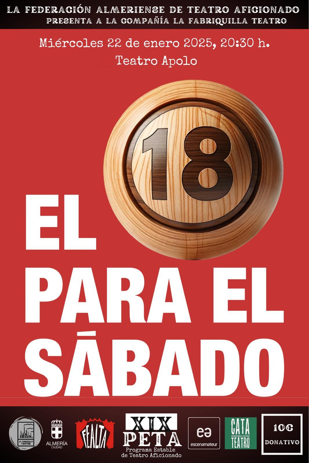 El 18 para el Sabado – Teatro Apolo